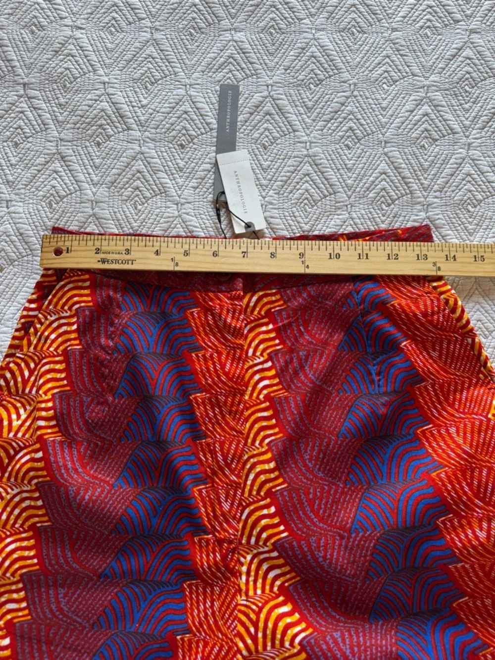 New Anthropologie SIKA Abstract-Print Wide-Leg Trousers pants Size 4 Anthro